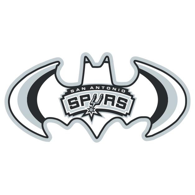 San Antonio Spurs Batman Logo iron on transfers